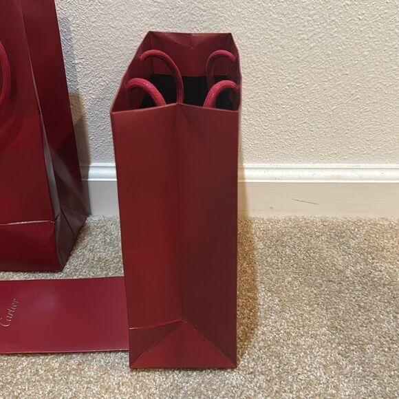 Cartier Authentic Designer Paper Bag with receipt holders - Picture 8 of 9
